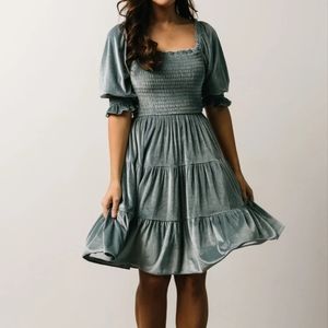 Baltic Born Bliss Mini Dress in Dusty Blue women xxl